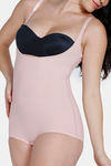 Zivame High Compression Short Length Shaper Bodysuit - Sepia Rose — thumbnail 5